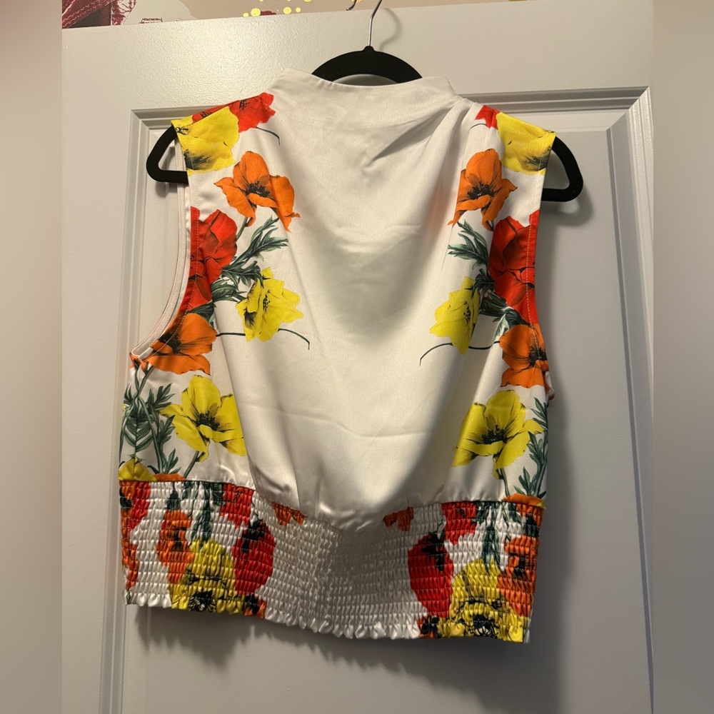 Akira floral sleeveless top